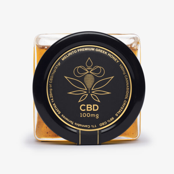 CBD Honey | Melirito 100mg - 150gr top view of the jar