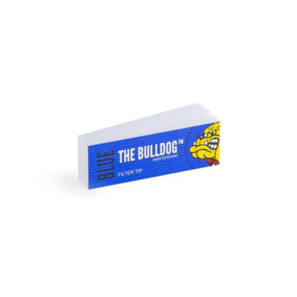 The Bulldog Amsterdam Blue Filter Tips Perforated – 1pcs for hemp cigarette rolling.