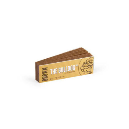 The Bulldog Amsterdam Filter Tip Eco Brown Τζιβάνες για εύκολο στρίψιμο τσιγάρου.