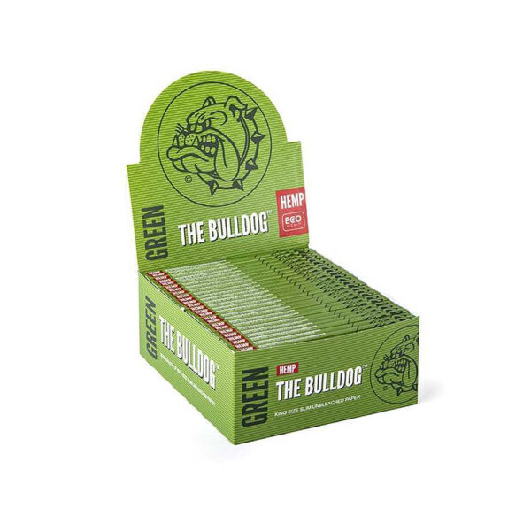 The Bulldog Amsterdam King Size Slim Papers Green Hemp The Bulldog Amsterdam King Size Slim Papers Green Hemp Raw 33 sheets - 50 pcs for twisted hemp flower cigarette wholesale and reatail